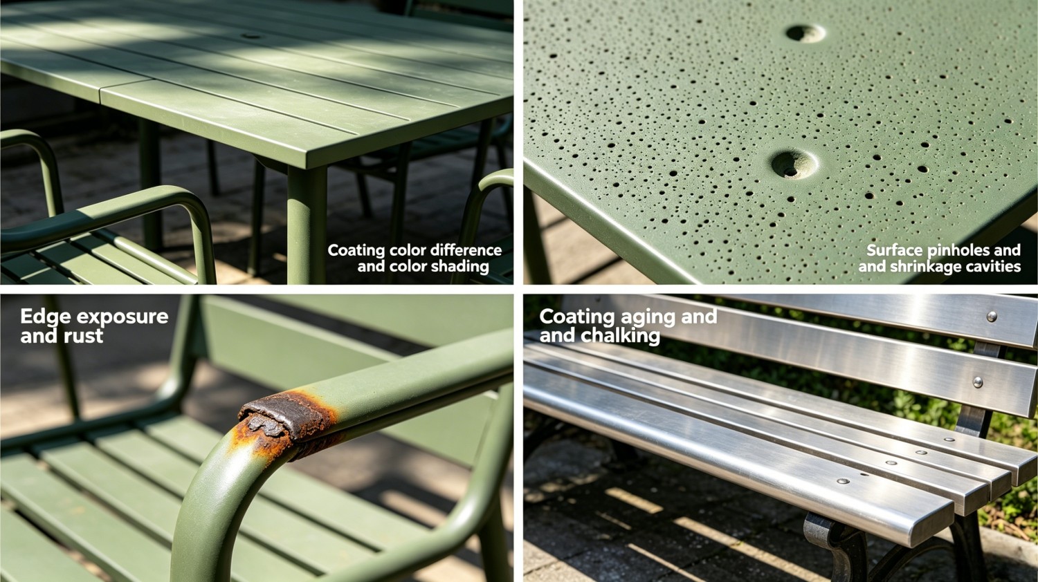 Outdoor Furniture (Aluminum/Iron/Stainless Steel Tables and Chairs, Hanging Baskets)